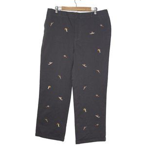 Wyllis Women’s Mental Health Motivated Pants Snail Pattern Gray Size 2XL